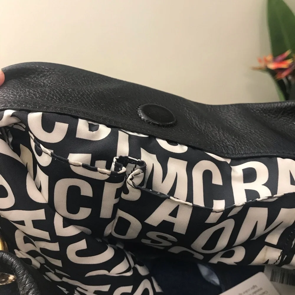 Marc Jacob Tote Hobo Black Leather Women's Bag - Picture 14 of 16